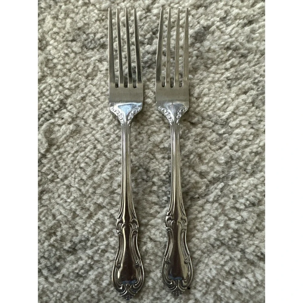Wallace ASHFORD Stainless 18/10 China Glossy Silverware‎ DINNER FORKS Flatware